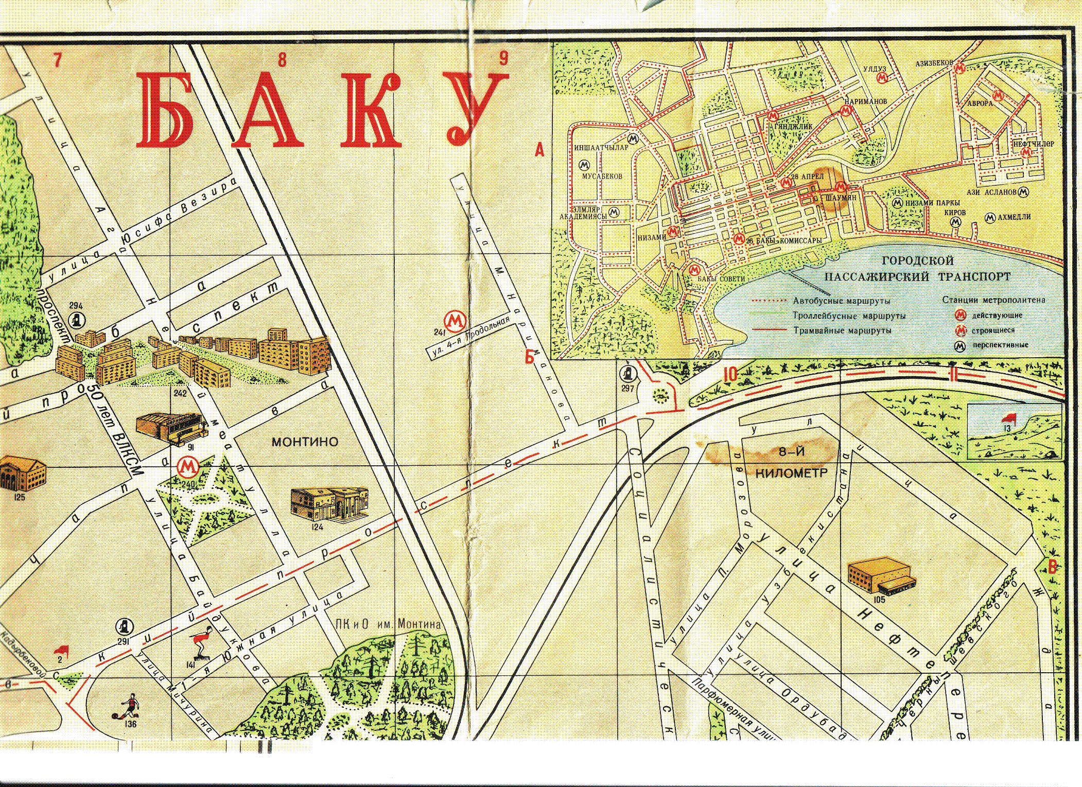 Карта автомобильных дорог баку