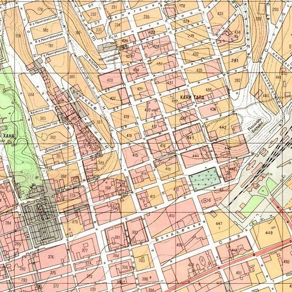 Район Кани-тапа на карте Баку.1898 год.