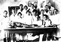 Zeldes 07 Moisej (back row right) Anatomy lesson Medical School Baku early 1920s.jpg