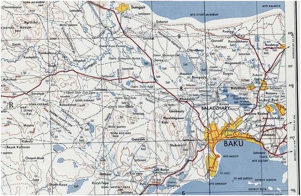 Карта баку на русском языке