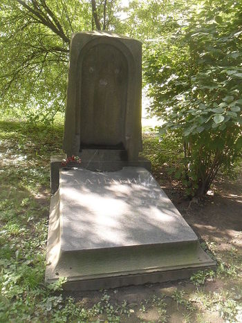 Могила Л.А. Ильина (Петербург, Волковское кладбище